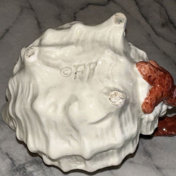 Fitz & Floyd Vintage 1989 Oceana Conch Shell Teapot W/lid & Seahell Creamer SET - Picture 5 of 16